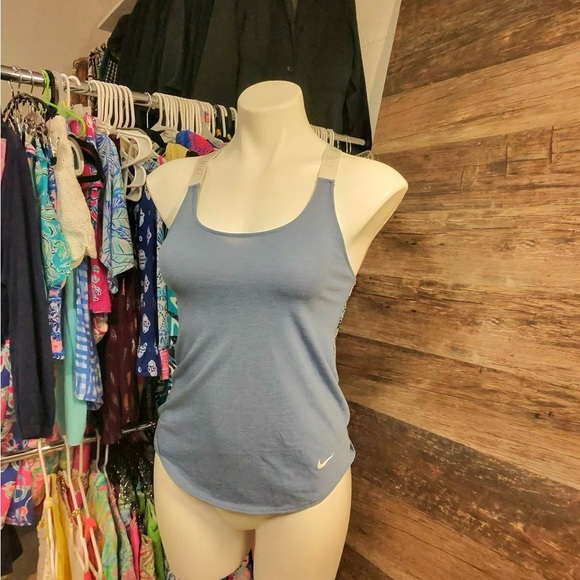 Nike Light Blue Women's Tank Top - Picture 1 of 8